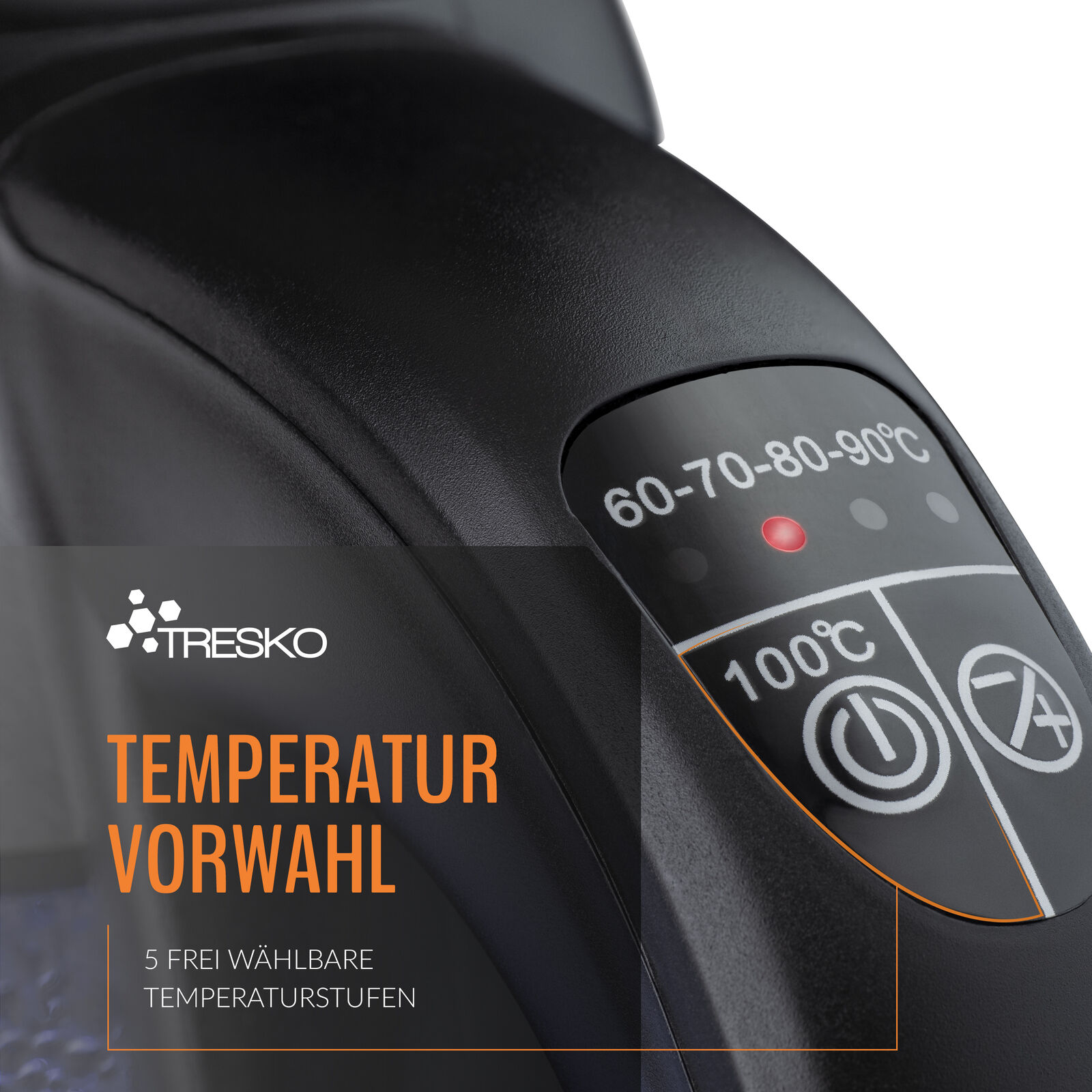Glaswasserkocher Tresko 1,8 Liter Edelstahl 2200W Warmhaltefunktion – Bild 5
